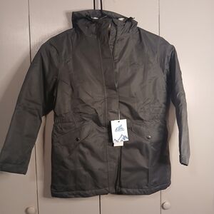 Svacuam Women's Gray Large Hooded Ski & Snow Jacket (0639S2)